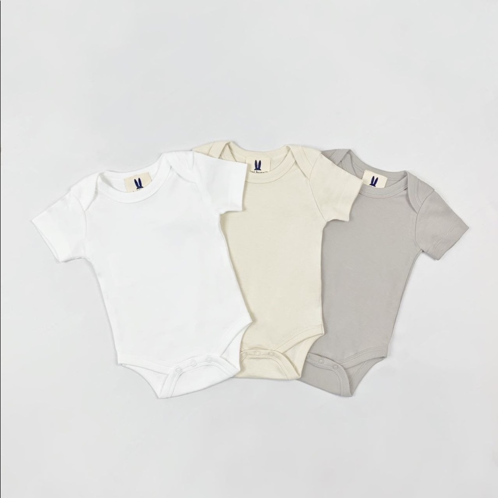New Mimi Bunni organic cotton baby bodysuits